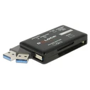 Card Reader Delock USB 3.2 91758 για CF/SD/Micro SD/MS/M2/xD, μαύρο