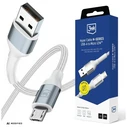 3MK Hyper Cable N-SERIES USB-A to MicroUSB 1m QC 3.0 5V/2.4A 12W white