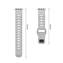 Tech-Protect Silicone Line Apple Watch 8 / 9 / 10 / 11 / 12 / SE / Ultra 44/45/46/49 mm Lunar Grey