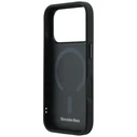 Mercedes Leather Mesh with Bow Line MagSafe Apple iPhone 18 Pro / 17 Pro black