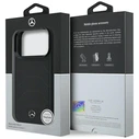 Mercedes Leather Mesh with Bow Line MagSafe Apple iPhone 18 Pro / 17 Pro black