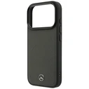 Mercedes Leather Mesh with Bow Line MagSafe Apple iPhone 18 Pro / 17 Pro anthracite