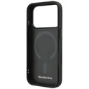 Mercedes Leather Mesh with Bow Line MagSafe Apple iPhone 18 Pro / 17 Pro anthracite