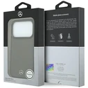 Mercedes Leather Mesh with Bow Line MagSafe Apple iPhone 18 Pro / 17 Pro anthracite