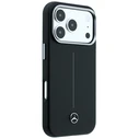 Mercedes Leather Semi Wrap Iconic Line MagSafe Apple iPhone 18 Pro / 17 Pro black