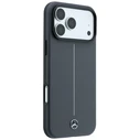 Mercedes Leather Semi Wrap with Iconic Line MagSafe Apple iPhone 18 Pro / 17 Pro anthracite