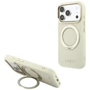 Guess Ring Stand 360 Grained Classic Logo MagSafe Apple iPhone 18 Pro / 17 Pro beige
