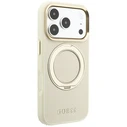 Guess Ring Stand 360 Grained Classic Logo MagSafe Apple iPhone 18 Pro / 17 Pro beige