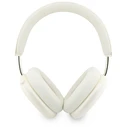 Guess Metallic Effect Metal Script Logo Bluetooth ENC Over-Ear Headphones Beige