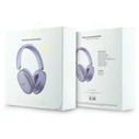 Guess Metallic Effect Metal Script Logo Bluetooth ENC Over-Ear Headphones Purple