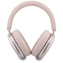 Guess Metallic Effect Metal Script Logo Bluetooth ENC Over-Ear Headphones Pink