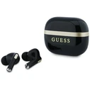 Guess Glossy Gold Line Printed Classic Logo TWS Headphones black