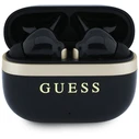 Guess Glossy Gold Line Printed Classic Logo TWS Headphones black