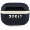 Guess Glossy Gold Line Printed Classic Logo TWS Headphones black