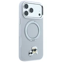 Karl Lagerfeld with Ring Stand 360 Karl & Choupette Heads Pin MagSafe Apple iPhone 18 Pro / 17 Pro grey