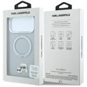 Karl Lagerfeld with Ring Stand 360 Karl & Choupette Heads Pin MagSafe Apple iPhone 18 Pro / 17 Pro grey