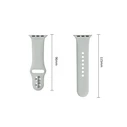 Tech-Protect Silicone Apple Watch 8 / 9 / 10 / 11 / 12 / SE 40/41/42 mm Lunar Grey