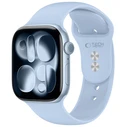 Tech-Protect Silicone Apple Watch 8 / 9 / 10 / 11 / 12 / SE 40/41/42 mm Light Blue