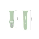 Tech-Protect Silicone Apple Watch 8 / 9 / 10 / 11 / 12 / SE 40/41/42 mm Pistachio