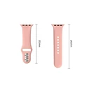 Tech-Protect Silicone Apple Watch 8 / 9 / 10 / 11 / 12 / SE / Ultra 44/45/46/49 mm Dusty Rose