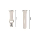 Tech-Protect Silicone Apple Watch 8 / 9 / 10 / 11 / 12 / SE / Ultra 44/45/46/49 mm Starlight