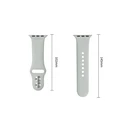 Tech-Protect Silicone Apple Watch 8 / 9 / 10 / 11 / 12 / SE / Ultra 44/45/46/49 mm Lunar Grey