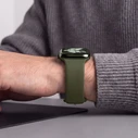 Tech-Protect Silicone Apple Watch 8 / 9 / 10 / 11 / 12 / SE / Ultra 44/45/46/49 mm Olive Green