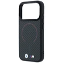 BMW M Kevlar Red Print Ring Metal Logo MagSafe Apple iPhone 18 Pro Max / 17 Pro Max black