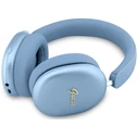 Guess Metallic Effect Metal Script Logo Bluetooth ENC Over-Ear Headphones Blue
