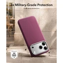 ESR Leather Kickstand MagSafe Apple iPhone 17 Pro / 18 Pro Deep Burgundy