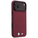 BMW M Carbon Printed Ring MagSafe Apple iPhone 18 Pro / 17 Pro burgundy