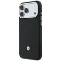 BMW Quilted Pattern Metal Logo Apple iPhone 18 Pro / 17 Pro black