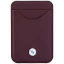 BMW Quilted Pattern Metal Logo Apple iPhone 18 Pro Max / 17 Pro Max burgundy