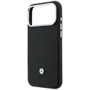 BMW Quilted Pattern Metal Logo Apple iPhone 18 Pro Max / 17 Pro Max black