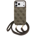Guess 4G Cardslots & Magnetic Closure Crossbody Apple iPhone 18 Pro Max / 17 Pro Max brown