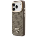 Guess 4G PU Triangle Logo & Stand Camera MagSafe Apple iPhone 18 Pro / 17 Pro brown