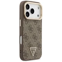 Guess 4G PU Triangle Logo & Stand Camera MagSafe Apple iPhone 18 Pro / 17 Pro brown