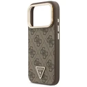 Guess 4G PU Triangle Logo & Stand Camera MagSafe Apple iPhone 18 Pro / 17 Pro brown
