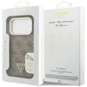 Guess 4G PU Triangle Logo & Stand Camera MagSafe Apple iPhone 18 Pro / 17 Pro brown