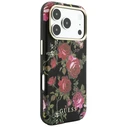 Guess Blossom Roses Print MagSafe Apple iPhone 18 Pro / 17 Pro black