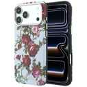 Guess Blossom Roses Print MagSafe Apple iPhone 18 Pro / 17 Pro blue