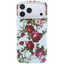 Guess Blossom Roses Print MagSafe Apple iPhone 18 Pro / 17 Pro blue