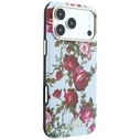 Guess Blossom Roses Print MagSafe Apple iPhone 18 Pro / 17 Pro blue