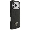 Guess Croco Triangle Logo MagSafe Apple iPhone 18 Pro / 17 Pro black