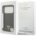 Guess Croco Triangle Logo MagSafe Apple iPhone 18 Pro / 17 Pro black