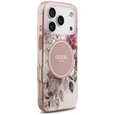 Guess IML Flower & Tonal Circle MagSafe Apple iPhone 18 Pro / 17 Pro pink