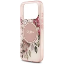 Guess IML Flower & Tonal Circle MagSafe Apple iPhone 18 Pro / 17 Pro pink