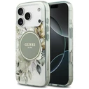 Guess IML Flower & Tonal Circle MagSafe Apple iPhone 18 Pro / 17 Pro green