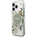 Guess IML Flower & Tonal Circle MagSafe Apple iPhone 18 Pro / 17 Pro green
