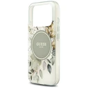 Guess IML Flower & Tonal Circle MagSafe Apple iPhone 18 Pro / 17 Pro green